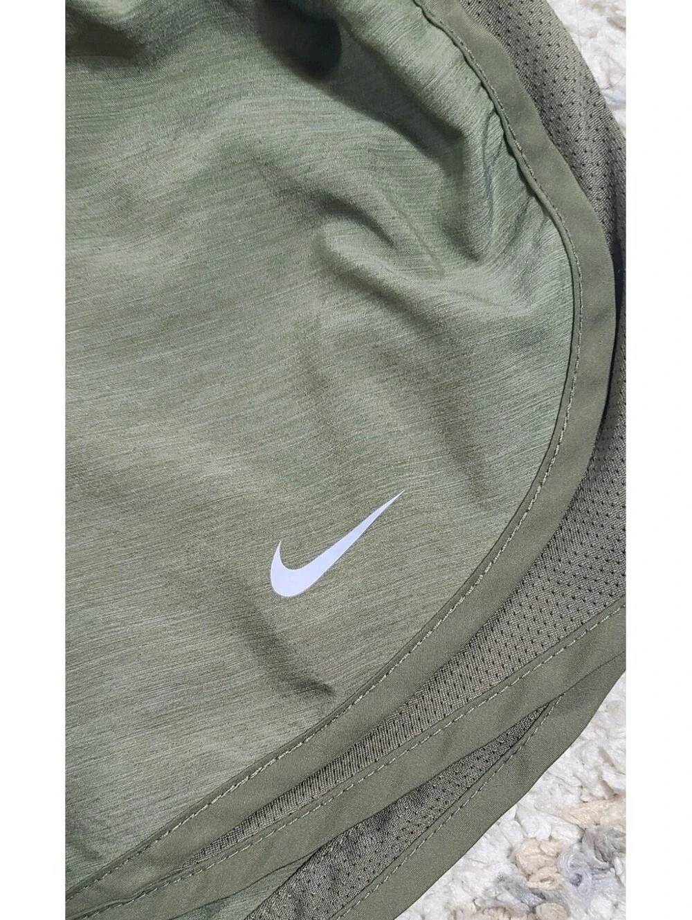 Nike Dri-FIT Olive Green Athletic Running Shorts Size Small